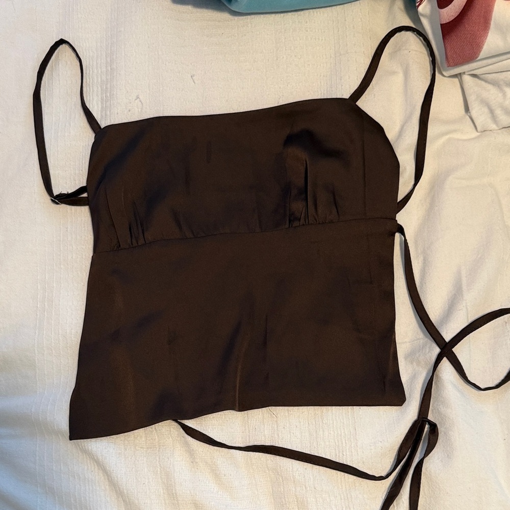 Edikted Black Strappy Top